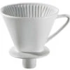 Cilio Koffiefilter Met Mondstuk Maat 4 Keramiek Wit