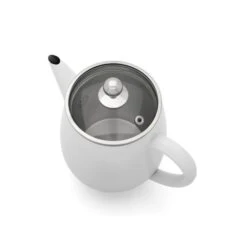 Bredemeijer Duet Eva Theepot 1,1 Liter Mat Wit -Koffie Thee Winkel 111013 2