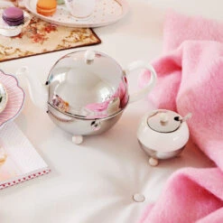 Bredemeijer Cosy Theepot 1,3 Liter Aardewerk Wit -Koffie Thee Winkel 1302w 2