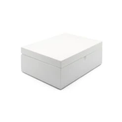 Bredemeijer Theedoos Met 4 Blikjes En Maatlepel Bamboe Wit