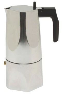 Alessi Ossidiana Mokapot 6-kops Aluminium Glans