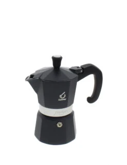 Forever Prestige Noblesse Mokapot 2-kops Aluminium Zwart