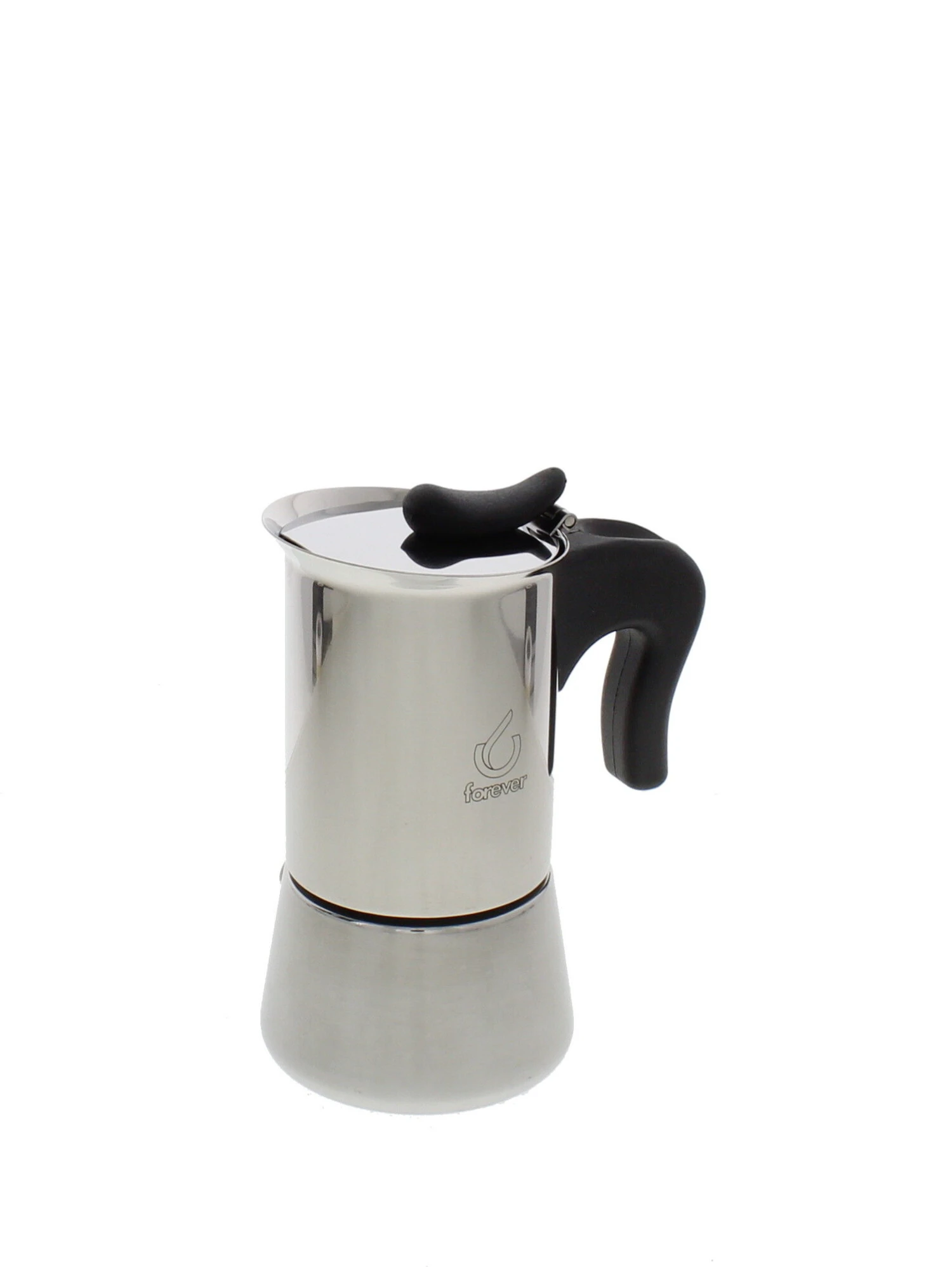 Forever Miss Splendy Inductie Mokapot 2-kops Rvs Glans 1 Forever Miss Splendy Inductie Mokapot 2-kops Rvs Glans