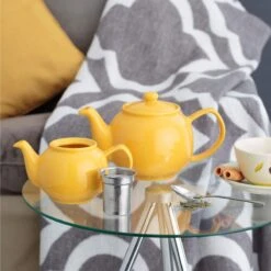Price & Kensington Theepot 2 Kops 450 Ml Mosterdgeel -Koffie Thee Winkel 4cac50d86a43b2f158c85b98cdf5b02fb6166cf7