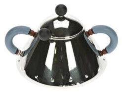 Alessi Michael Graves Suikerpot Met Lepel 200 Ml Rvs Blauw