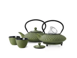 Bredemeijer Xilin Jing Theepot 1,25 Liter Gietijzer Groen -Koffie Thee Winkel asia xilin green set 1