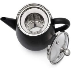 Bredemeijer Duet Eva Theepot 1,1 Liter Mat Zwart -Koffie Thee Winkel bredemeijer bredemeijer duet eva theepot 11 liter 3 1
