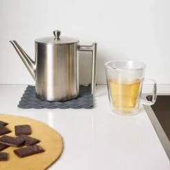 Bredemeijer Minuet Cylindre Theepot 1,2 Rvs Mat -Koffie Thee Winkel bredemeijer minuet cylindre theepot 1 2 rvs mat 3 1
