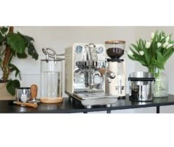 ECM Puristika Espressomachine Rvs / Crème -Koffie Thee Winkel ecm puristika creme milieu