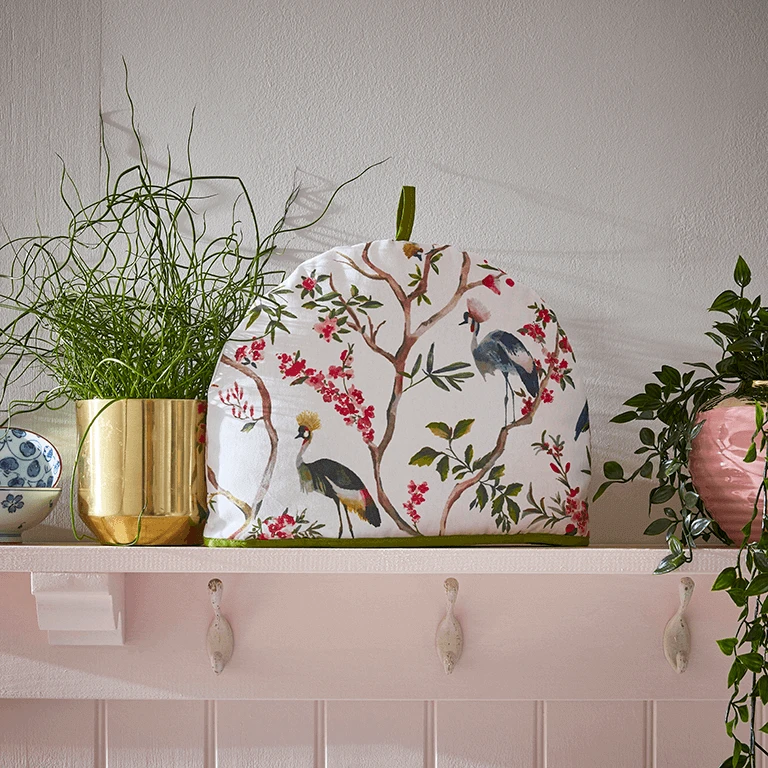 Ulster Weavers Oriental Birds Theemuts Katoen Crème 2 Ulster Weavers Oriental Birds Theemuts Katoen Crème - Afbeelding 2