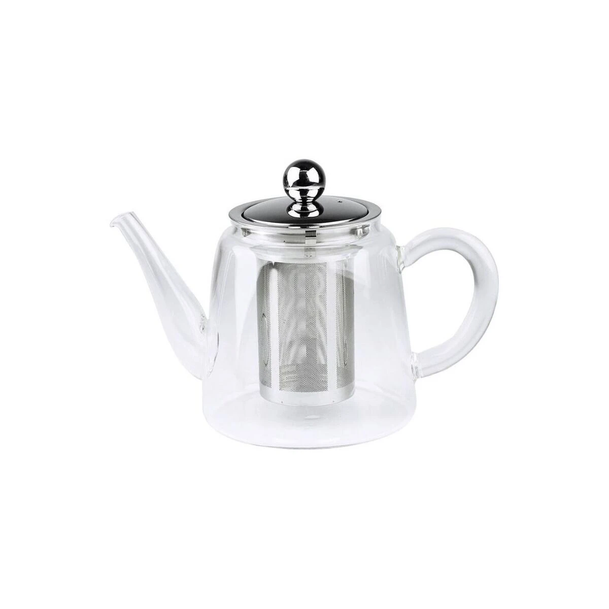 Cristel Jasmin Theepot 1,2 Liter Rvs/glas